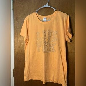 ‼️SOLD‼️Victoria's Secret Orange Bling Tee
